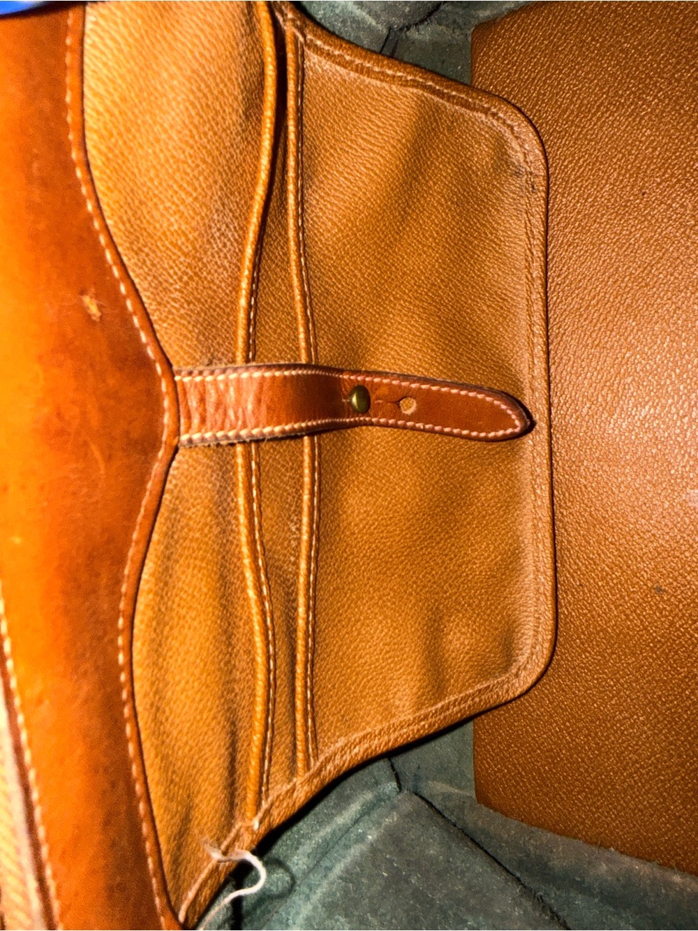 Vintage Dooney & Bourke Green Pebbled Leather Gladstone - Picture 10 of 13